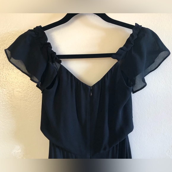 Reformation Butterfly Dress in Black - Picture 5 of 10